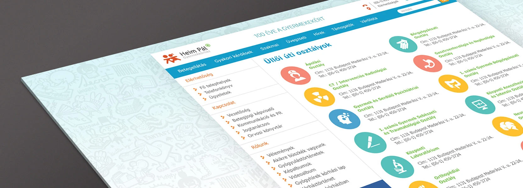 Heim Pál Gyermekkórház – Weboldalkészítés